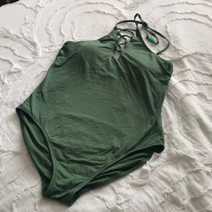 Green One Piece Swimsuit